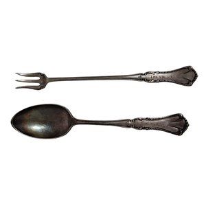 Antique Pairpoint Silverware 1880 Embossed "The Union" Train Station Restaurant